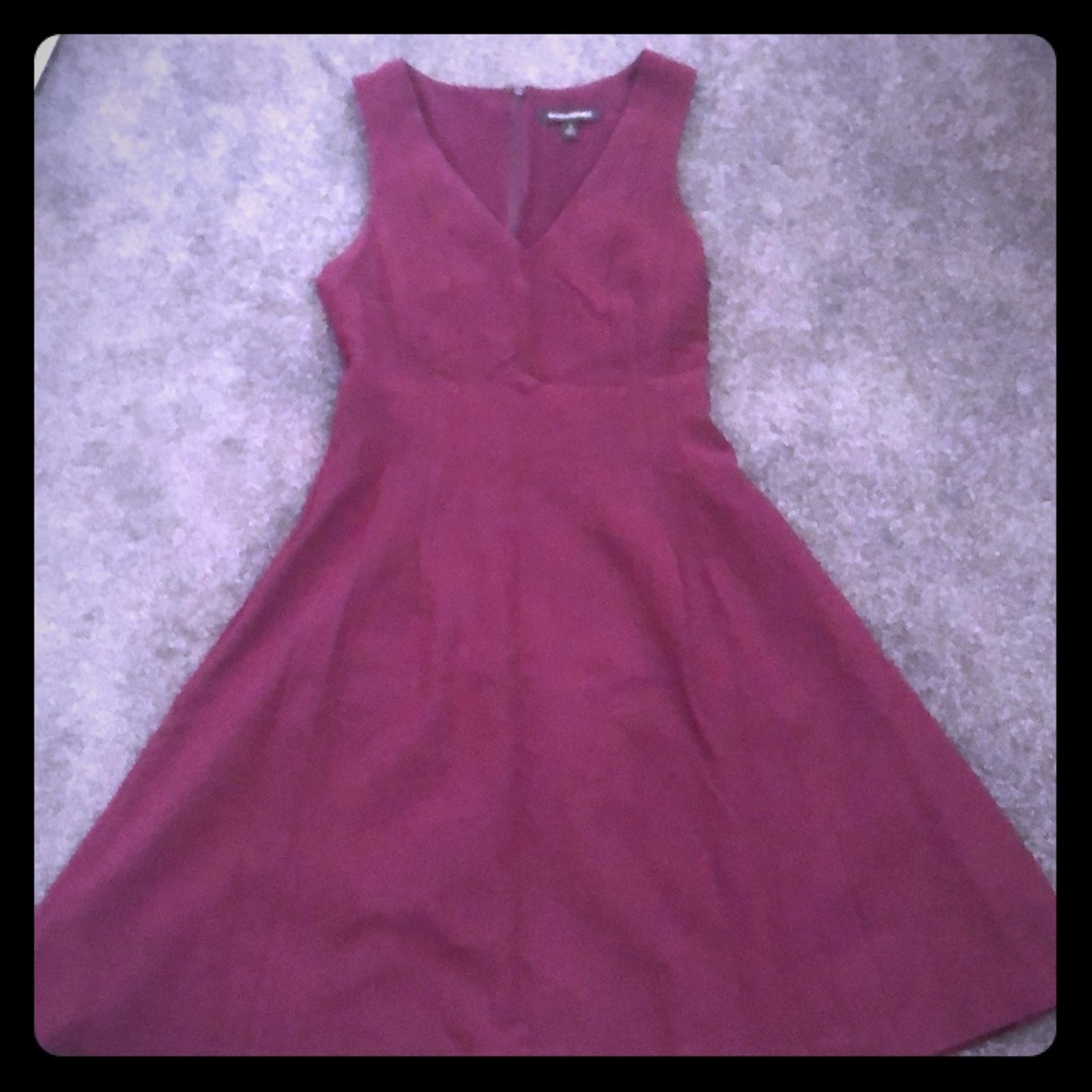 A-Line Plum Dress, cut makes your waist look tiny!